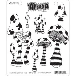 Dylusions Cling Mount Stamps There's Not Mushroom In Here!