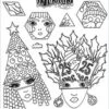Dylusions Cling Mount Stamps Hats Off To Christmas