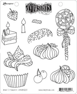 Dylusions Cling Mount Stamps Bake It Yourself