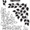 Dylusions Cling Mount Stamps Leaf Me Be -RANGER ART SUPPLIES DYR81692 LeafMeBe