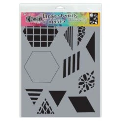 Dylusions Stencil 2 Inch Quilt