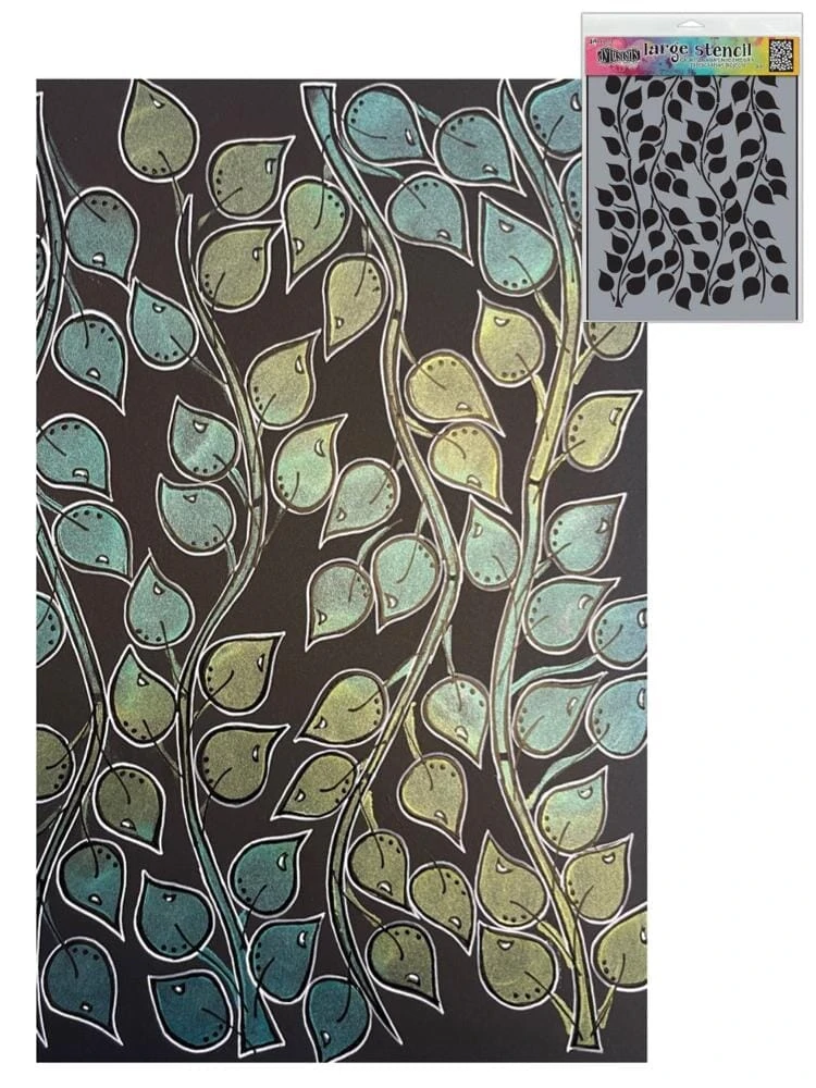 Dylusions Stencil Leaf It Out 4 Dylusions Stencil Leaf It Out - Image 2