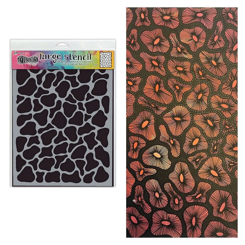 Dylusions Stencil Large Urchins 4 Dylusions Stencil Large Urchins - Image 2