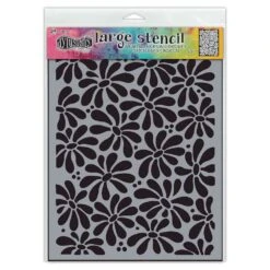 Dylusions Stencil Large Field Of Daisies