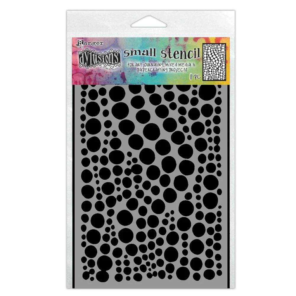 Dylusions Stencil Small Drip Drops 3 Dylusions Stencil Small Drip Drops