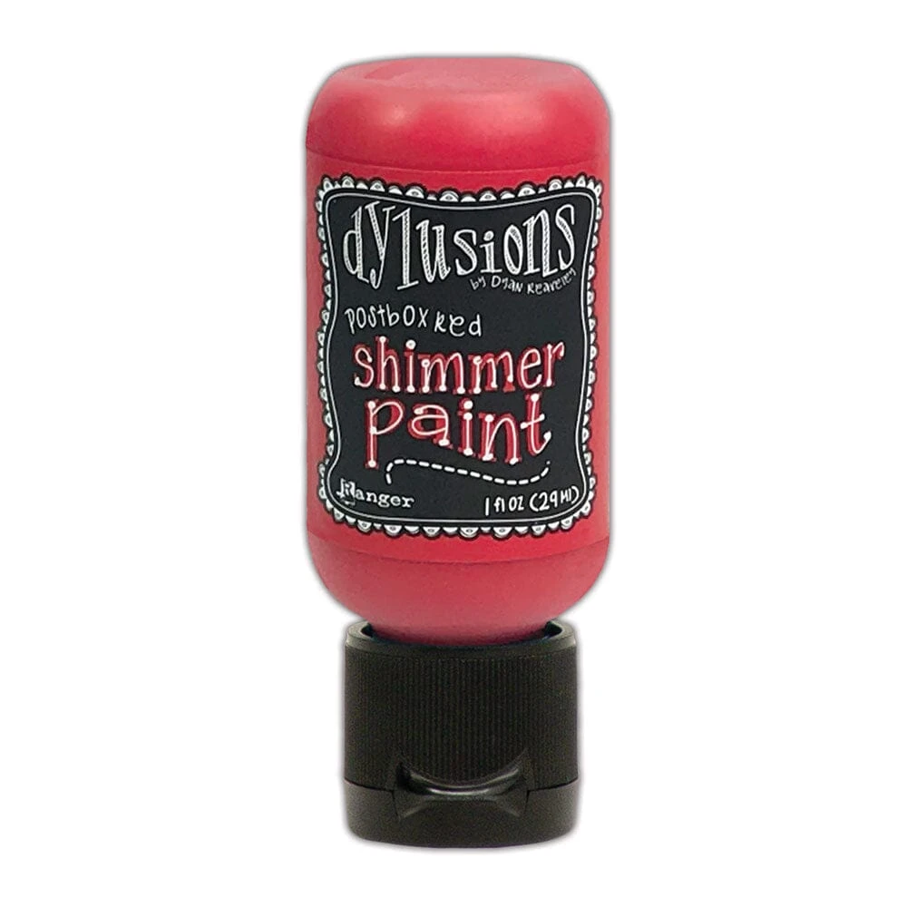 Dylusions Shimmer Paint Postbox Red, 1oz 3 Dylusions Shimmer Paint Postbox Red, 1oz