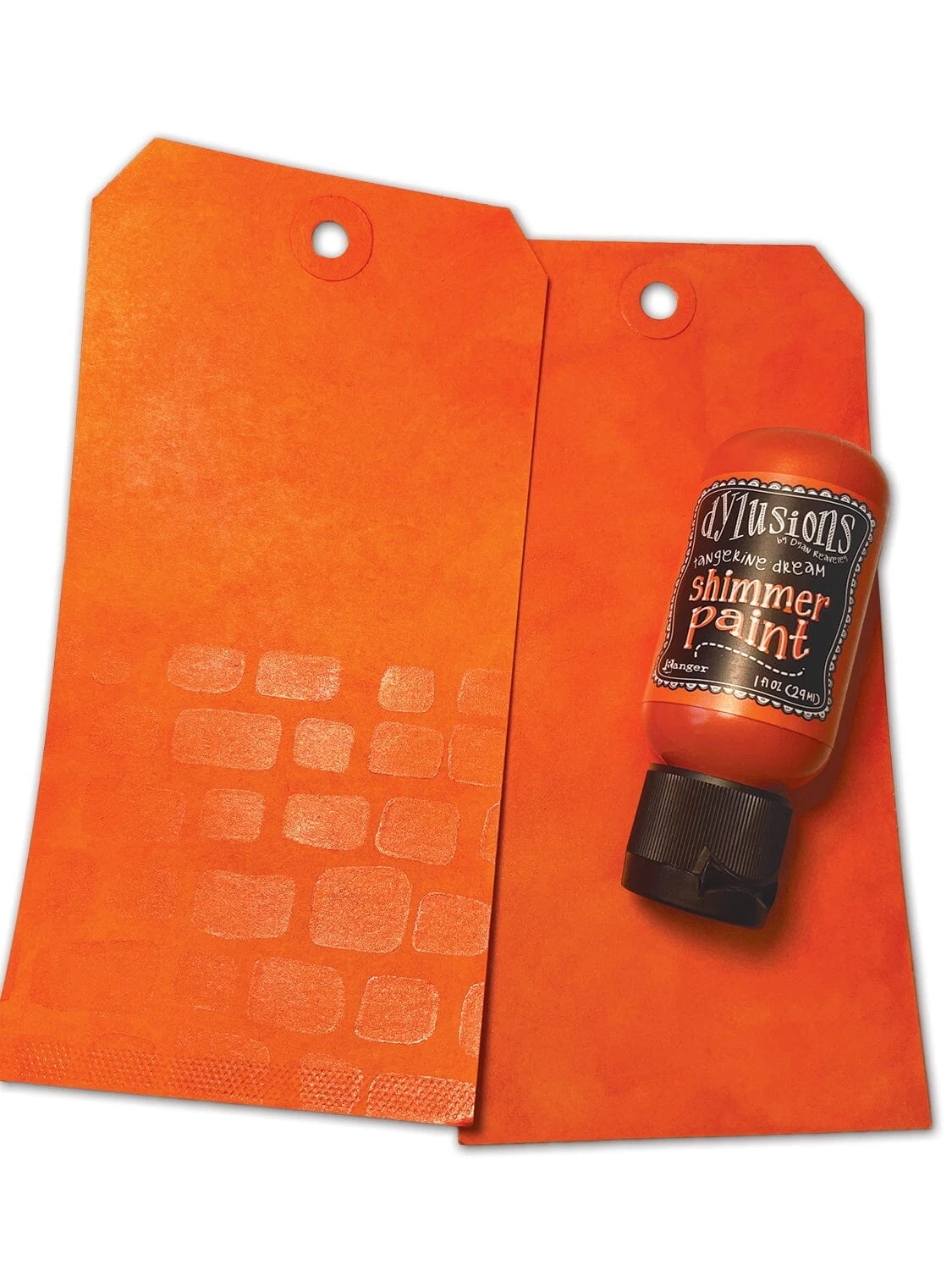 Dylusions Shimmer Paint Tangerine Dream, 1oz 4 Dylusions Shimmer Paint Tangerine Dream, 1oz - Image 2