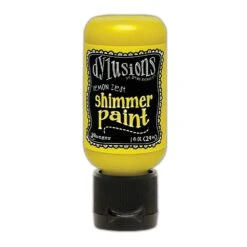 Dylusions Shimmer Paint Lemon Zest, 1oz