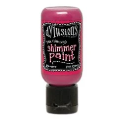 Dylusions Shimmer Paint Pink Flamingo, 1oz