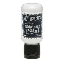 Dylusions Shimmer Paint White Linen, 1oz