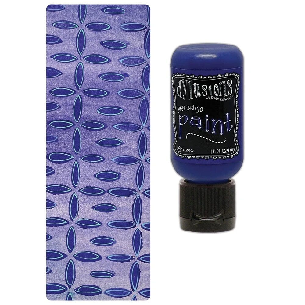 Dylusions Flip Cap Paint Just Indigo, 1oz 4 Dylusions Flip Cap Paint Just Indigo, 1oz - Image 2