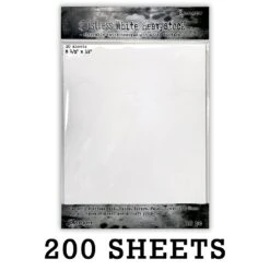 Tim Holtz Distress® White Heavystock 8.5" X 11", 200pk