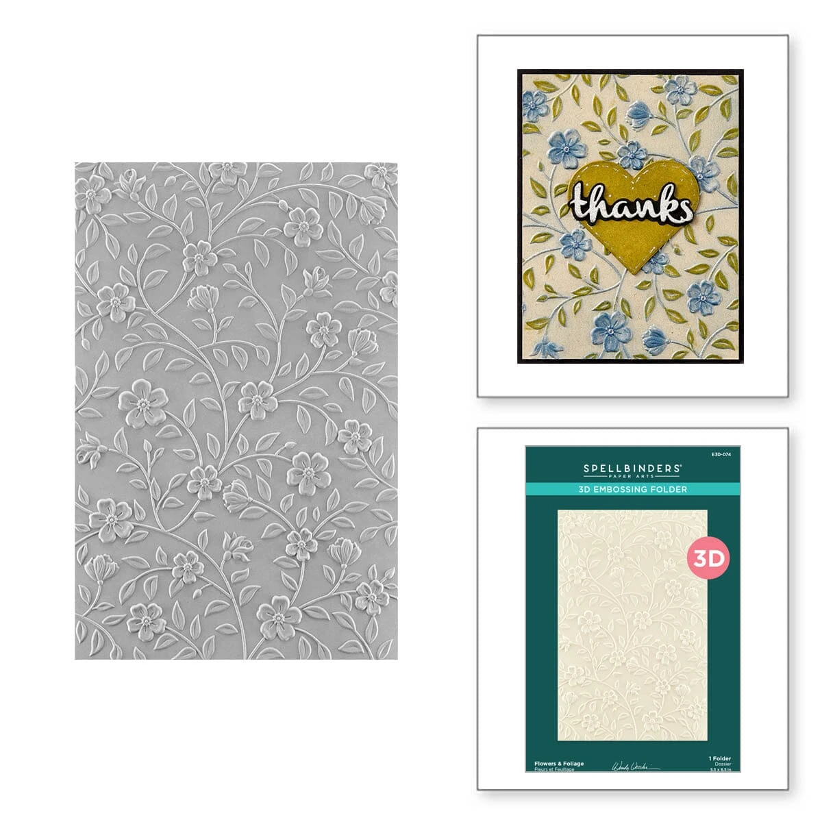 Wendy Vecchi Spellbinders Embossing Folder Flowers & Foliage 3 Wendy Vecchi Spellbinders Embossing Folder Flowers & Foliage