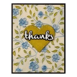 Wendy Vecchi Spellbinders Embossing Folder Flowers & Foliage 13 Wendy Vecchi Spellbinders Embossing Folder Flowers & Foliage -RANGER ART SUPPLIES E3D 074 From the Garden Wendy Vecchi Flowers Foliage Project 1