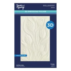 Simon Hurley Create. Spellbinders Twirling Tulips 3D Embossing Folder