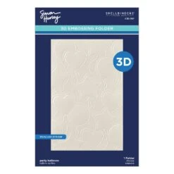 Simon Hurley Spellbinders Party Balloons 3D Embossing Folder -RANGER ART SUPPLIES E3D 097 Birthday Bash Simon Hurley party balloons Pac