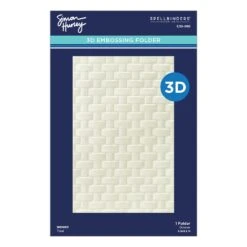 Simon Hurley Create. Spellbinders Woven 3D Embossing Folder