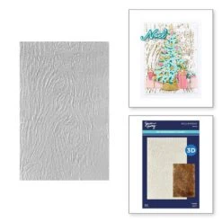 Simon Hurley Spellbinders Bark 3D Embossing Folder -RANGER ART SUPPLIES E3D 116 TimelessTrees SimonHurley Bark Combo 02