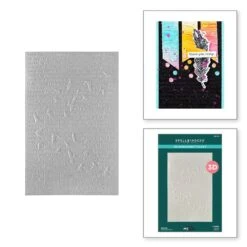 Dina Wakley MEdia Spellbinders Soaring 3D Embossing Folder -RANGER ART SUPPLIES E3D 123 CollagedBirds DinaWakleySoaring Combo 02