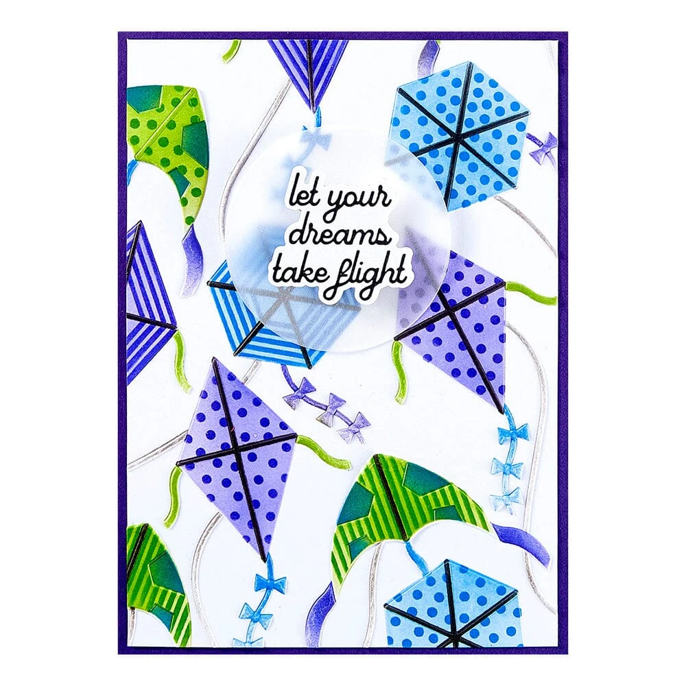 Simon Hurley Spellbinders Flying Kites 3D Embossing Folder 4 Simon Hurley Spellbinders Flying Kites 3D Embossing Folder - Image 2