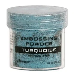 Embossing Powder Turquoise, 1oz Jar