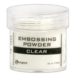 Embossing Powder Clear, 1oz Jar