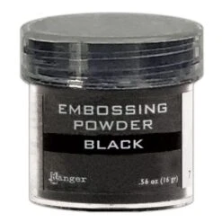 Embossing Powder Black, 1oz Jar