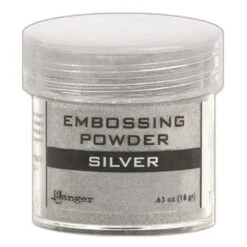 Embossing Powder Silver, 1oz Jar
