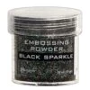 Embossing Powder Black Sparkle, 1oz Jar 1 Embossing Powder Black Sparkle, 1oz Jar -RANGER ART SUPPLIES EPJ37460 Black Sparkle F