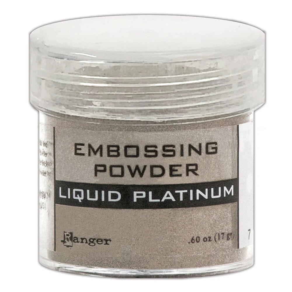 Embossing Powder Liquid Platinum, 1oz Jar 3 Embossing Powder Liquid Platinum, 1oz Jar