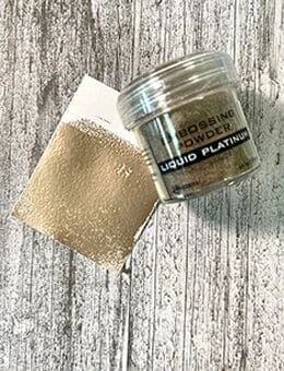 Embossing Powder Liquid Platinum, 1oz Jar 4 Embossing Powder Liquid Platinum, 1oz Jar - Image 2