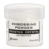 Embossing Powder Frosted Crystal, 1oz Jar -RANGER ART SUPPLIES EPJ37576 FrostedCrystal F