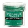 Embossing Powder Green Tinsel, 1oz Jar