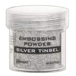 Embossing Powders Silver Tinsel