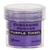 Embossing Powder Purple Tinsel, 1oz Jar 1 Embossing Powder Purple Tinsel, 1oz Jar -RANGER ART SUPPLIES EPJ64565 PurpleTinsel F