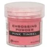 Embossing Powder Pink Tinsel, 1oz Jar 2 Embossing Powder Pink Tinsel, 1oz Jar -RANGER ART SUPPLIES EPJ65289 EmbossingPowder PinkTinsel