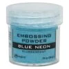 Embossing Powder Blue Neon, 1oz Jar