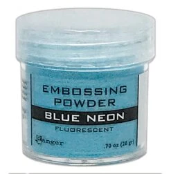 Embossing Powder Blue Neon, 1oz Jar
