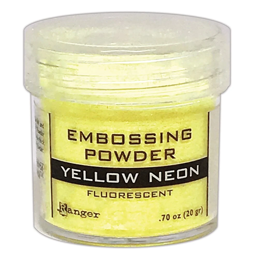 Embossing Powder Yellow Neon, 1oz Jar 3 Embossing Powder Yellow Neon, 1oz Jar