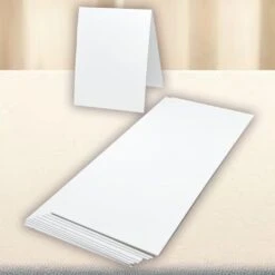 Simon Hurley Create. Stark White Cardstock Top Folding Bases 10pk -RANGER ART SUPPLIES HUA88080 SH StarkWhiteCdstk TopFoldingBases 02