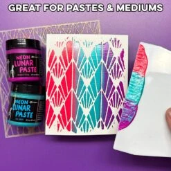 Simon Hurley Create. Stark White Cardstock Top Folding Bases 10pk -RANGER ART SUPPLIES HUA88080 SH StarkWhiteCdstk TopFoldingBases 04