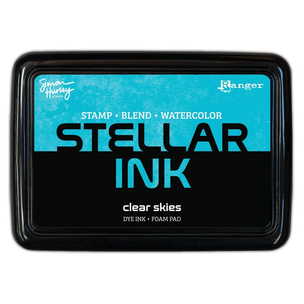 Simon Hurley Create. Stellar Foam Dye Ink Pad, Clear Skies 3 Simon Hurley Create. Stellar Foam Dye Ink Pad, Clear Skies