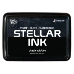 Simon Hurley Create. Stellar Foam Dye Ink Pad, Black Widow