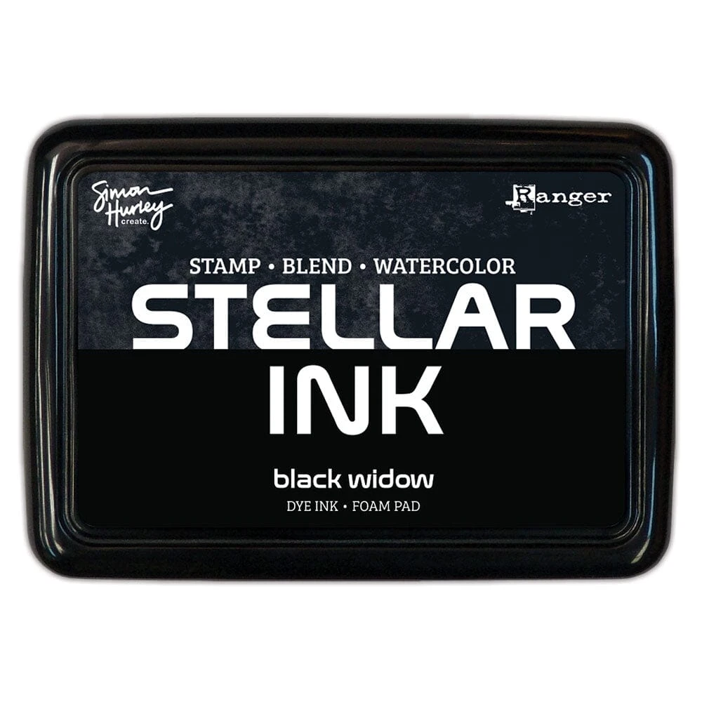 Simon Hurley Create. Stellar Foam Dye Ink Pad, Black Widow 3 Simon Hurley Create. Stellar Foam Dye Ink Pad, Black Widow