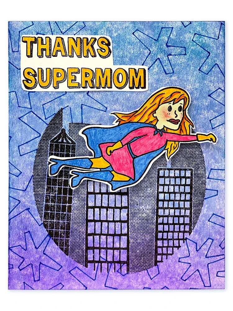 Simon Hurley Create. Photopolymer Stamp Supermom! 4 Simon Hurley Create. Photopolymer Stamp Supermom! - Image 2