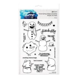 Simon Hurley Create. Photopolymer Stamp Snazzy Snowmen