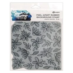 Simon Hurley Create. Peel-Apart Background Stamp Playful Petals