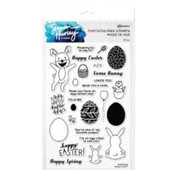 Simon Hurley Create. Photopolymer Stamp Hoppy Easter!