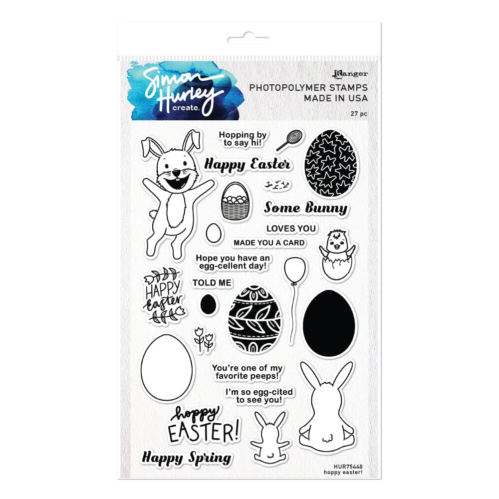 Simon Hurley Create. Photopolymer Stamp Hoppy Easter! 3 Simon Hurley Create. Photopolymer Stamp Hoppy Easter!