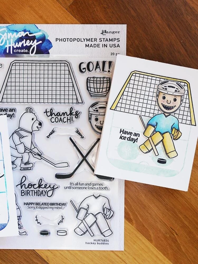 Simon Hurley Create. Photopolymer Stamp Hockey Buddies 4 Simon Hurley Create. Photopolymer Stamp Hockey Buddies - Image 2